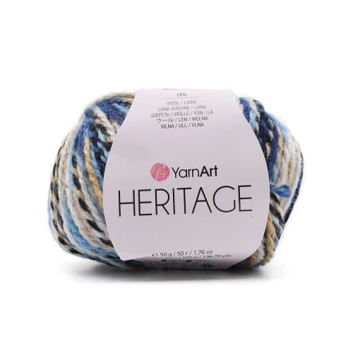 Пряжа YarnArt 'Heritage' 50гр 125м (25% шерсть, 75% акрил) (332 принт)