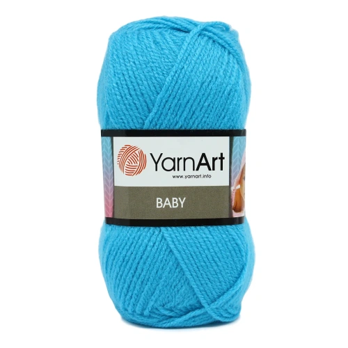 Пряжа YarnArt 'Baby' 50гр 150м (100% акрил) (552 голубая бирюза)