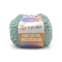 Пряжа YarnArt 'Baby cotton multicolor' 50гр 165м (50% хлопок, 50% акрил) (5211)