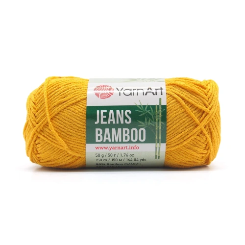 Пряжа YarnArt 'Jeans bamboo' 50гр 150м (50% бамбук, 50% полиакрил) (107 горчица)