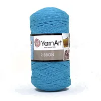 Пряжа YarnArt 'Ribbon' 250гр 125м (60% хлопок, 40% вискоза и полиэстер) (763 голубой)