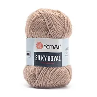 Пряжа YarnArt 'Silky Royal' 50гр 140м (35% шелковая вискоза, 65% шерсть мериноса) (437 бежевый)