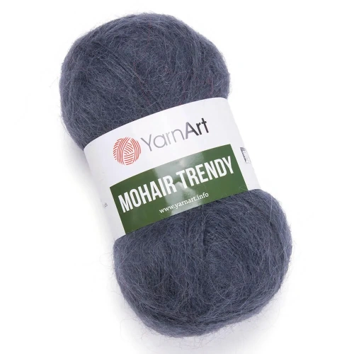 Пряжа YarnArt 'Mohair trendy' 100гр 220м (50% мохер, 50% акрил) (118 сине-серый)