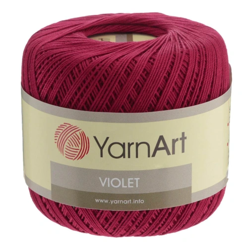 Пряжа YarnArt 'Violet' 50гр 282м (100% мерсеризованный хлопок) (5020 красный)