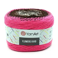 Пряжа YarnArt 'Flowers Vivid' 250гр 1000м (55% хлопок, 45% полиакрил) (501 секционный)