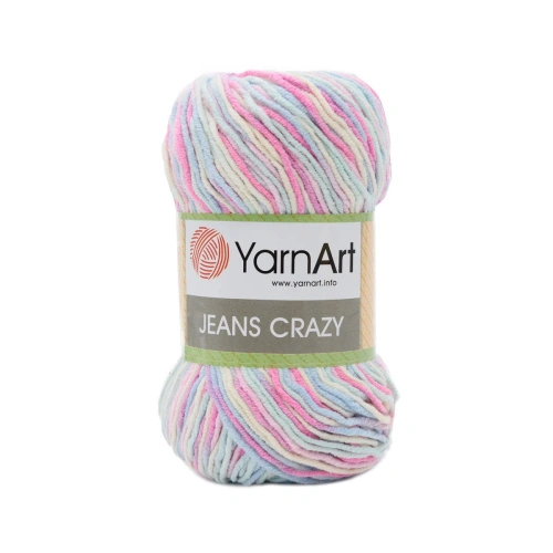 Пряжа YarnArt 'Jeans Crazy' 50гр 160м (55% хлопок, 45% полиакрил) (7205 секционный)