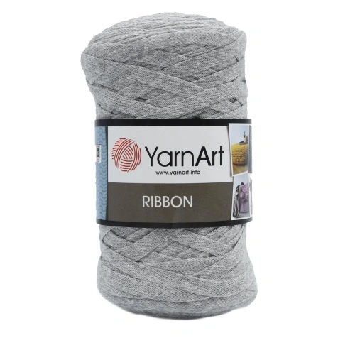 Пряжа YarnArt 'Ribbon' 250гр 125м (60% хлопок, 40% вискоза и полиэстер) (757 серый)