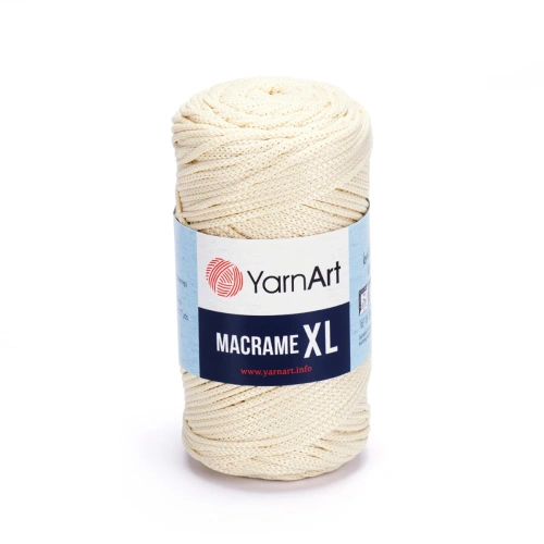 Пряжа YarnArt 'Macrame XL' 250гр 130м (100% полиэстер) (137 молочный)