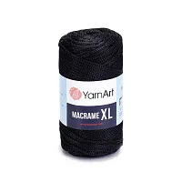 Пряжа YarnArt 'Macrame XL' 250гр 130м (100% полиэстер) (148 черный)