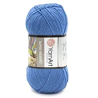 Пряжа YarnArt 'Super Merino' 100гр 300м (25% шерсть, 75% акрил) (1256 синий меланж)