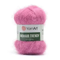 Пряжа YarnArt 'Mohair trendy' 100гр 220м (50% мохер, 50% акрил) (144 фуксия)