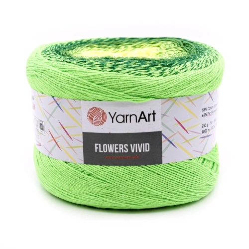 Пряжа YarnArt 'Flowers Vivid' 250гр 1000м (55% хлопок, 45% полиакрил) (508 секционный)