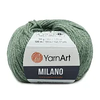 Пряжа YarnArt 'Milano' 50гр 130м (8% альпака, 20% шерсть, 8% вискоза, 64% акрил) (875 зеленый)