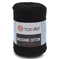 Пряжа YarnArt 'Macrame Cotton' 250гр 225м (80% хлопок, 20% полиэстер) (750 черный)