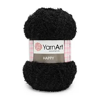 Пряжа YarnArt 'Happy' 100гр 175м (100% микрополиэстер) (782 черный)