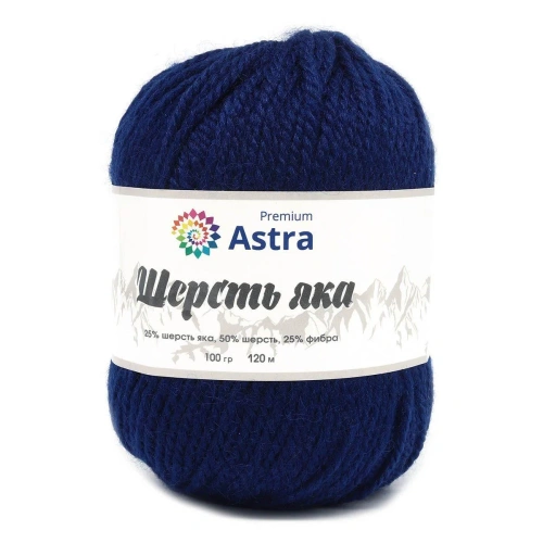 Пряжа Astra Premium 'Шерсть яка' (Yak wool) 100гр 120м (+/-5%) (25%шерсть яка, 50%шерсть, 25%фибра) (16