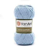 Пряжа YarnArt 'Eco Cotton' 100гр 220м (80% хлопок, 20% полиэстер) (770 голубой)