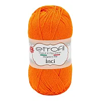 Пряжа Etrofil 'INCI' 100гр. 230м (100% акрил Premium антипиллинг) (72044 оранжевый)