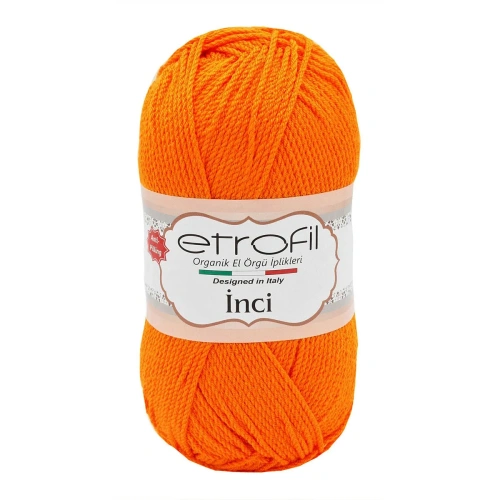 Пряжа Etrofil 'INCI' 100гр. 230м (100% акрил Premium антипиллинг) (72044 оранжевый)