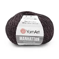 Пряжа YarnArt 'Manhattan' 50гр 200м (56% металлик, 7% шерсть, 7% вискоза, 30% акрил) (906 темно-фиолетовый)