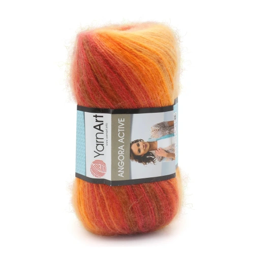 Пряжа YarnArt 'Angora Active' 100гр 500м (25% мохер, 75% акрил) (844 меланж)