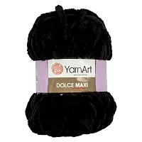 Пряжа YarnArt 'Dolce Maxi' 200гр 70м (100% микрополиэстер) (742 черный)