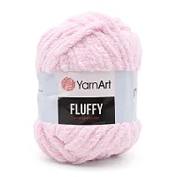 Пряжа YarnArt 'Fluffy' 150гр 70м (100% микрополиэстер) (713 нежно-розовый)