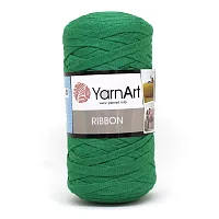 Пряжа YarnArt 'Ribbon' 250гр 125м (60% хлопок, 40% вискоза и полиэстер) (759 зеленый)