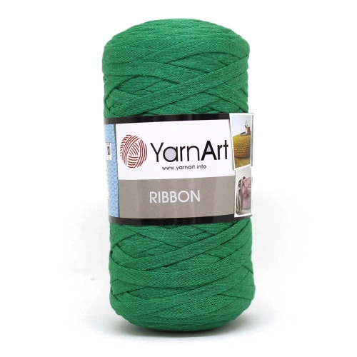 Пряжа YarnArt 'Ribbon' 250гр 125м (60% хлопок, 40% вискоза и полиэстер) (759 зеленый)