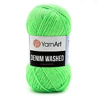 Пряжа YarnArt 'Denim Washed' 50гр 130м (70% хлопок, 30% акрил) (912 зеленый)