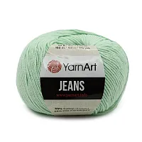 Пряжа YarnArt 'Jeans' 50гр 160м (55% хлопок, 45% полиакрил) (79 ментол)