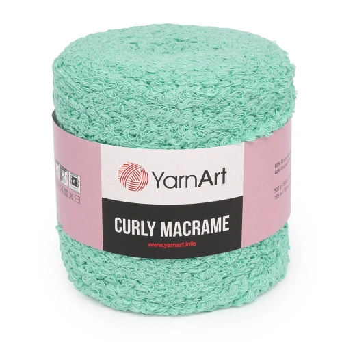 Пряжа YarnArt 'Curly Macrame' 500гр 195м (60% хлопок, 40% вискоза и полиэстер) (775 бирюза)