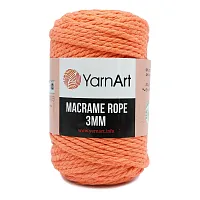 Пряжа YarnArt 'Macrame Rope 3мм' 250гр 63м (60% хлопок, 40% вискоза и полиэстер) (767 светло-розовый)