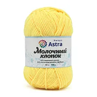 Пряжа Astra Premium 'Молочный хлопок' (Milk Cotton) 50гр 100м (+/-5%) (50%хлопок, 50%молочный акрил) (04