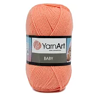 Пряжа YarnArt 'Baby' 50гр 150м (100% акрил) (622 персик)