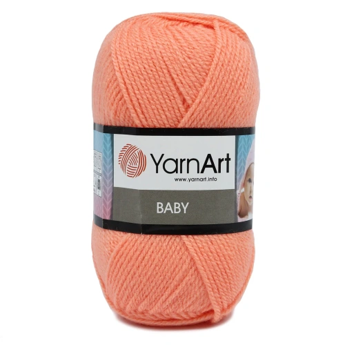 Пряжа YarnArt 'Baby' 50гр 150м (100% акрил) (622 персик)