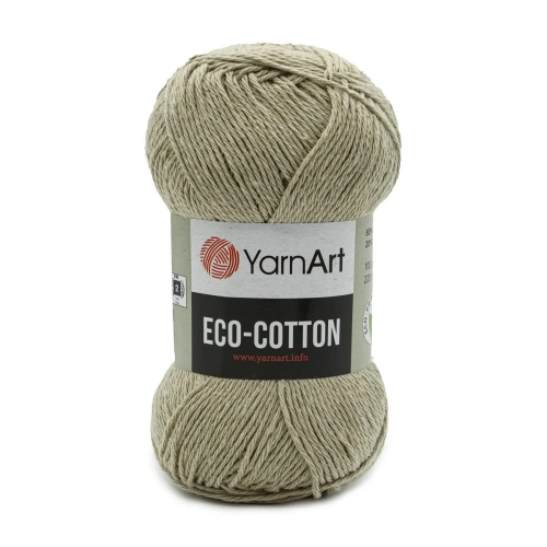 Пряжа YarnArt 'Eco Cotton' 100гр 220м (80% хлопок, 20% полиэстер) (768 холодный беж)