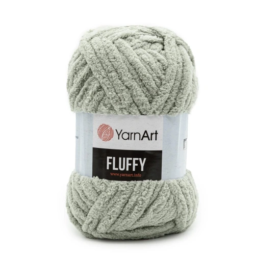 Пряжа YarnArt 'Fluffy' 150гр 70м (100% микрополиэстер) (725 светло-серый)