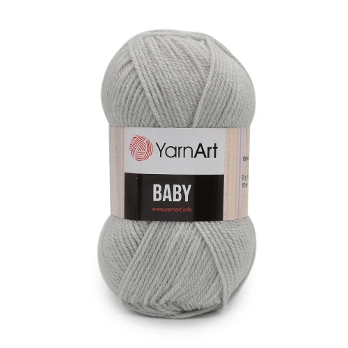 Пряжа YarnArt 'Baby' 50гр 150м (100% акрил) (855 серый)