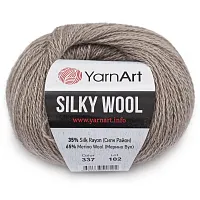 Пряжа YarnArt 'Silky Wool' 25гр 190м (35% шелковая вискоза, 65% шерсть мериноса) (337 темный беж)