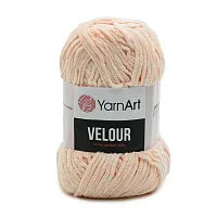 Пряжа YarnArt 'Velour' 100г 170м (100% микрополиэстер) (869 пудровый)