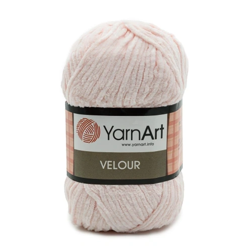 Пряжа YarnArt 'Velour' 100г 170м (100% микрополиэстер) (866 нежно-розовый)