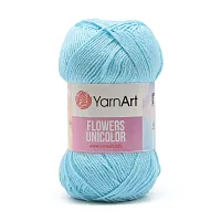 Пряжа YarnArt 'Flowers Unicolor' 50гр 200м (55% хлопок, 45% полиакрил) (755 бледно-голубой)