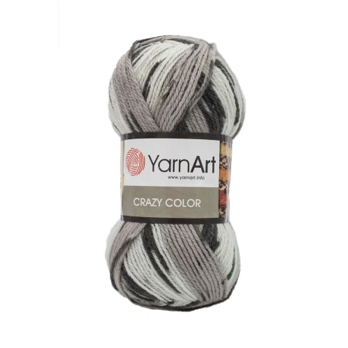 Пряжа YarnArt 'Crazy color' 100гр 260м (25% шерсть,75% акрил) (137 секционный)