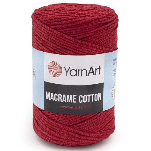 Пряжа YarnArt 'Macrame Cotton' 250гр 225м (80% хлопок, 20% полиэстер) (773 алый)