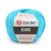 Пряжа YarnArt 'Jeans' 50гр 160м (55% хлопок, 45% полиакрил) (33 бирюза)