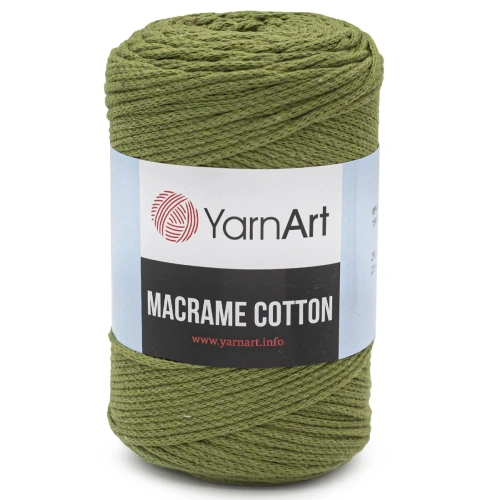 Пряжа YarnArt 'Macrame Cotton' 250гр 225м (80% хлопок, 20% полиэстер) (787 травяной)