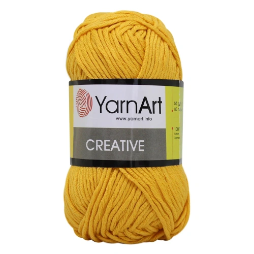 Пряжа YarnArt 'Creative' 50гр 85м (100% хлопок) (228 желтый)