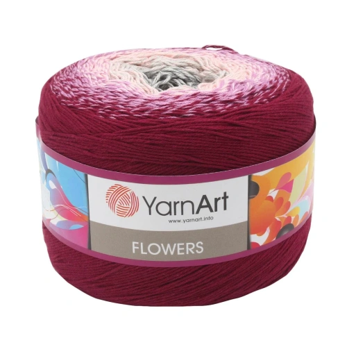 Пряжа YarnArt 'Flowers' 250гр 1000м (55% хлопок, 45% полиакрил) (286 секционный)