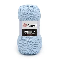 Пряжа YarnArt 'Jeans Plus' 100гр 160м (55% хлопок, 45% полиакрил) (75 голубой)